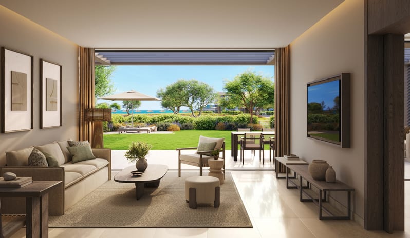 Deluxe Two Bedroom Suite Private Garden Side Sea View